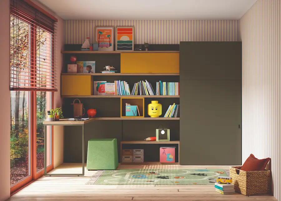 camas abatibles para habitaciones juveniles