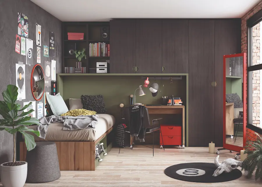 habitaciones juveniles con escritorio