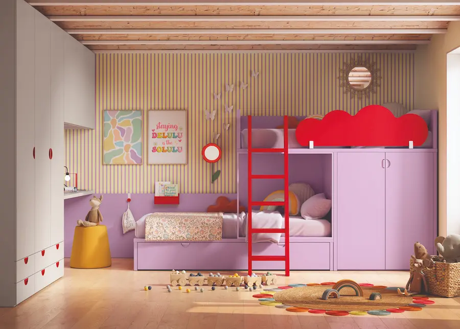 literas y camas tren infantiles